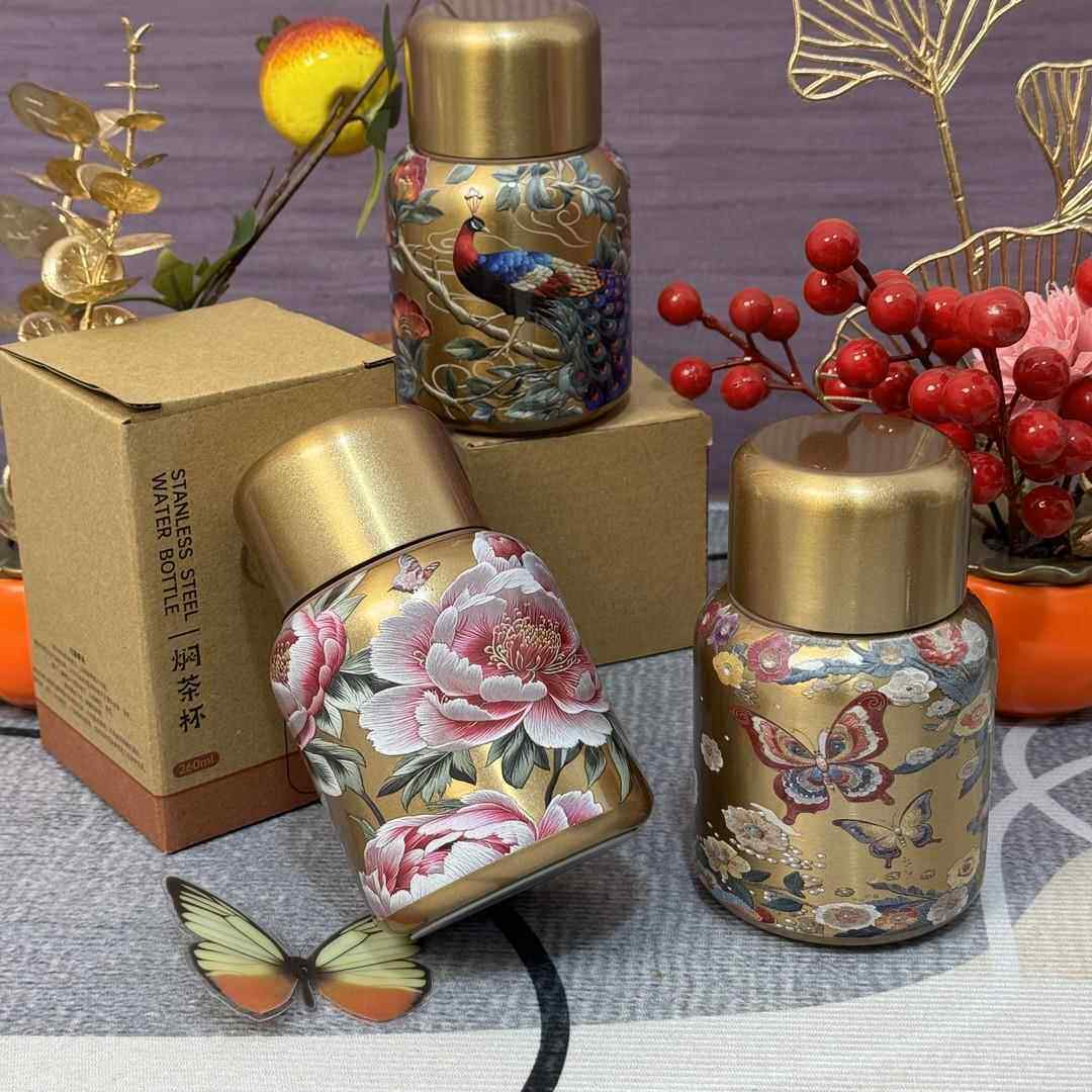 茶杯日本礼品杯女生儿童小毫升保温杯可爱年会时尚杯子学校家用