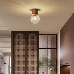 中古风走廊过道吸顶灯复古怀旧入户玄关灯全光谱护眼楼梯间阳台灯