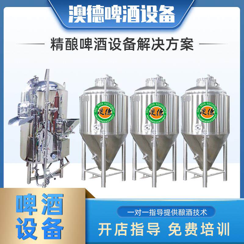 精酿啤酒设备自酿啤酒生 产酿造设备啤酒罐发酵罐啤酒酿酒设备