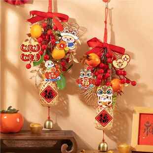 OQA5过年装饰挂件202蛇年新新年款春节入饰户大门把手挂元旦客厅