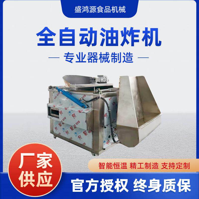 全自动炸虾片提升油炸机不锈钢炸虾仁炸鱼炸糕炸麻叶炸肉丸油炸机