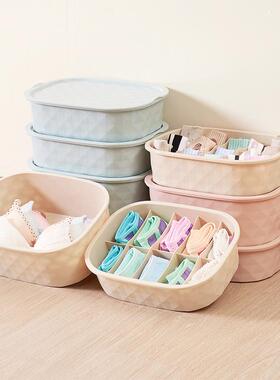 Plastic Underwear Organizer Box for Bras, Panties, and Socks