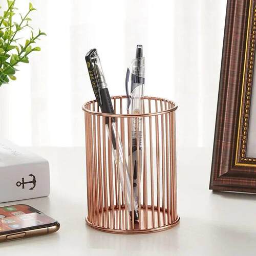 1PC Metal makeup brush pen holder storage bin金属化妆刷收纳