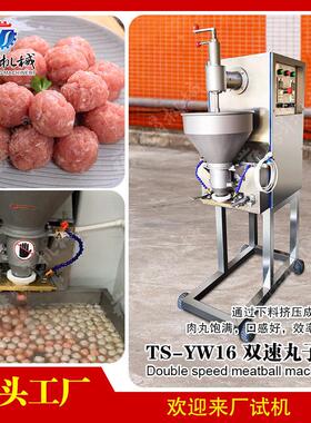 包馅肉丸机 商用牛肉丸猪肉丸成型设备  火锅店一机多用包心肉丸