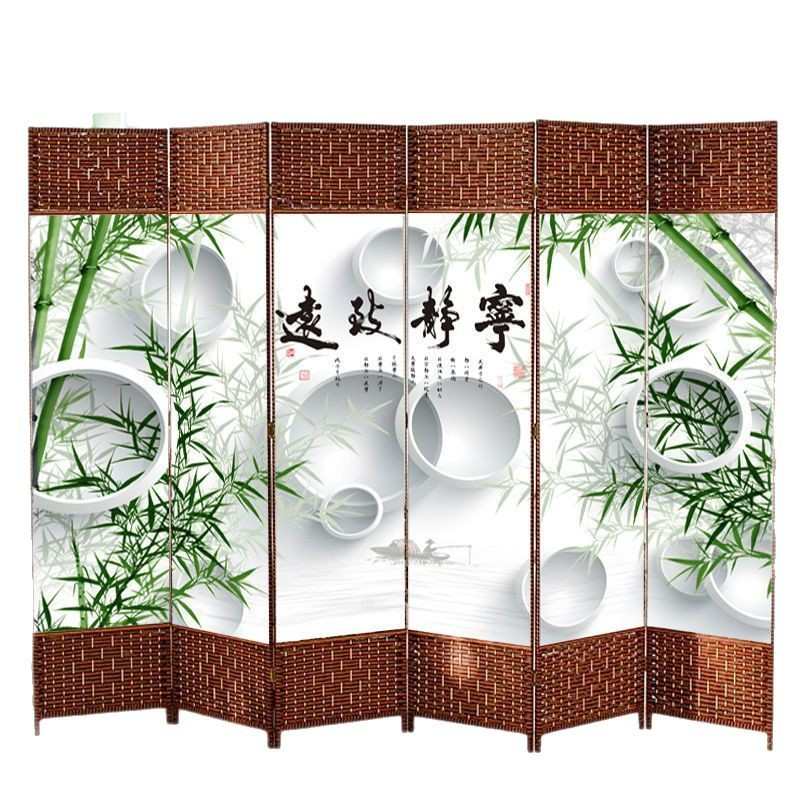 屏风隔断帘客厅卧室遮挡家用档门挡床移动推拉可折叠玄关批发