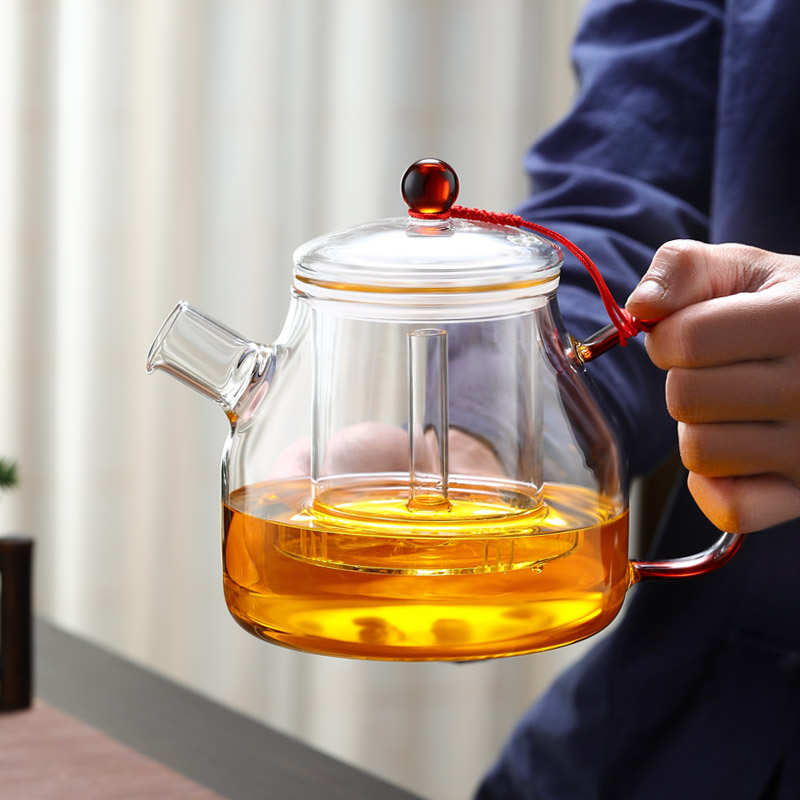 加厚玻璃煮茶器蒸茶壶蒸汽套装烧水养生壶电陶炉大容量泡茶壶家用