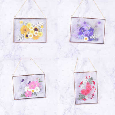 手工DIY干花风干天然材料包压花标本贴画装饰创意相框贴脸干花妆