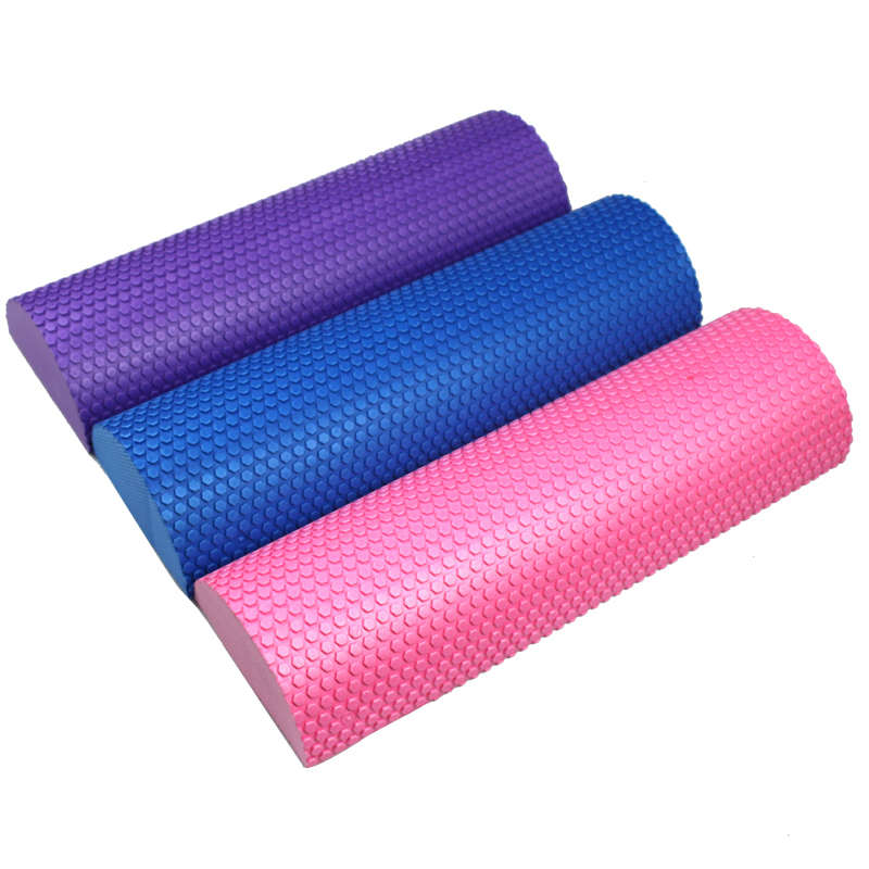 半圆泡沫轴 平衡瑜伽柱 肌肉放松按摩轴 foam roller 康复轴