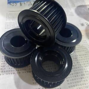 宁波工厂专业生产同步轮多规格铝合金黑色阳极氧化同步带轮