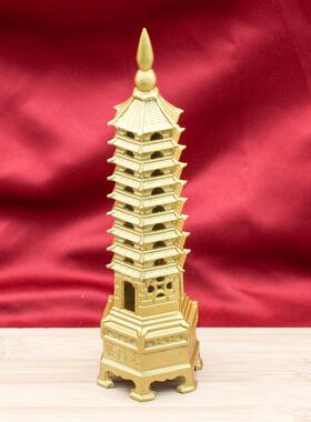 新款九层文昌塔摆件压铸精品黄铜文昌塔办公金榜学习塔金属工