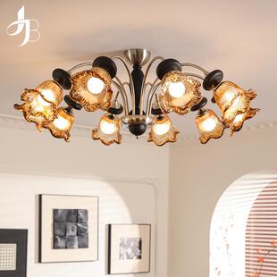 宝兮美式覆古吊灯客厅灯大灯法式中古风2026年新款卧室餐厅灯具