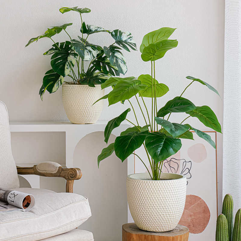 现代简约镁泥花盆北欧轻奢花器几何阳台室内摆件装饰透气大花盆,家居饰品,仿真花/假花,淘宝优惠券,粉丝福利购,淘宝优惠卷