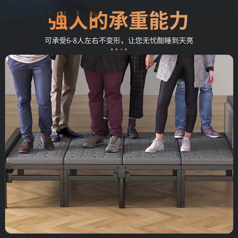 简折叠床1单人1板米2家用成人易床双人床床1米5宿舍出租房硬床铁