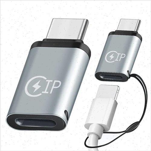 2Pcs Lightning Female To Type-C Male Cable Adapter 5V 2.1A f