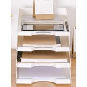 文件架子托盘信封盘单双多层横式 文件架多层可叠加文件座办公收纳