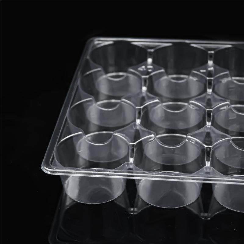 货2格圆孔通用塑现料托盘Φ50*35P五ET透明金电子零4461件周转底