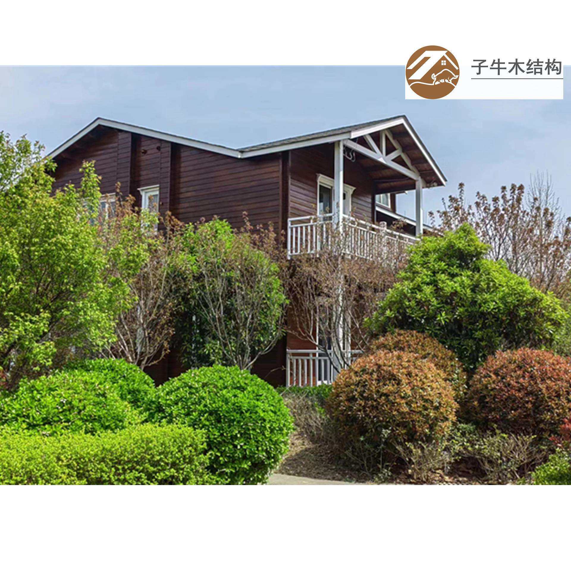 木质集成房屋 农村木屋别墅双层 小木屋花园活动房集装板房