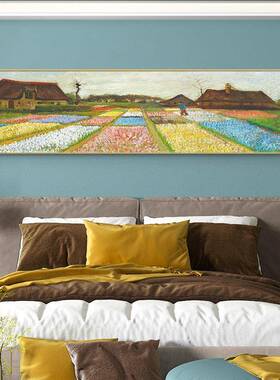 圳大芬深油画村梵高挂卧画CBH壁卧室床头装饰画梵高名画主房间墙