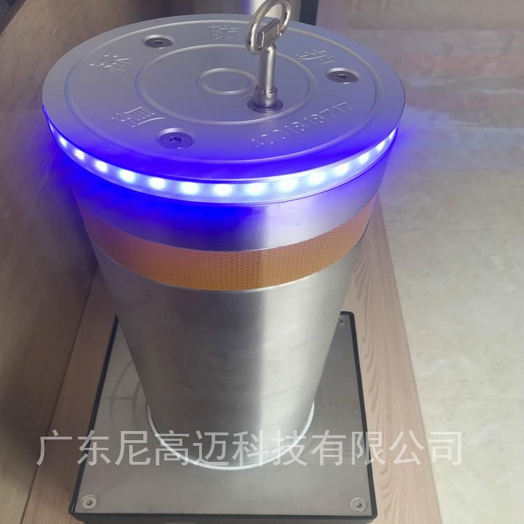 山东招远升降地柱埋地式液压手动伸缩防撞路桩304不锈钢成品车挡