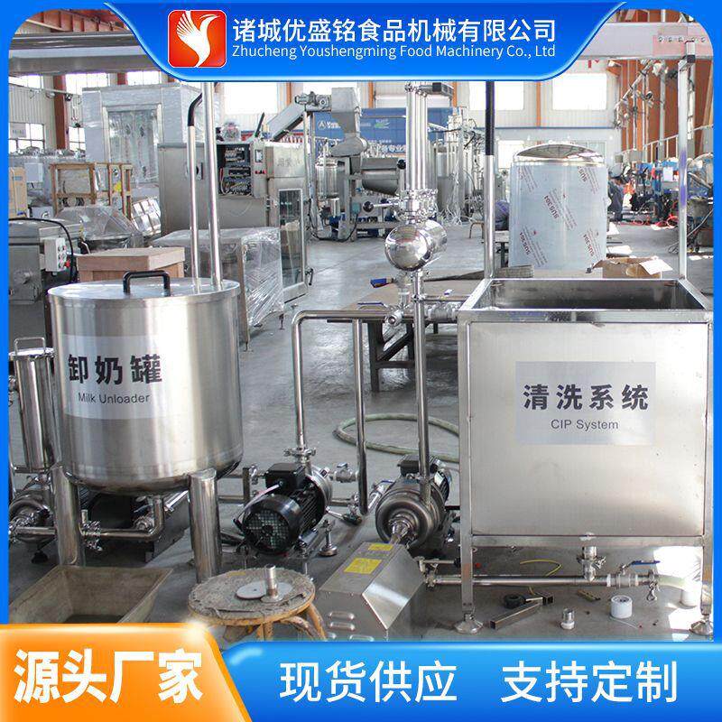 蓝旗奶豆腐生产设备 芝士奶酪加工机器 拉丝奶酪成型机