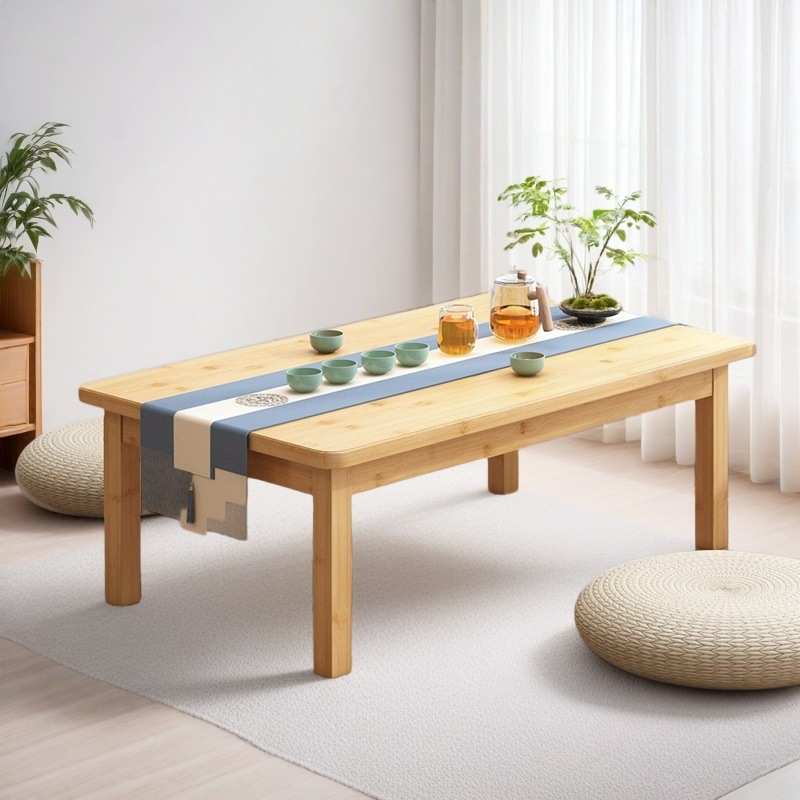 楠竹炕桌榻榻米小桌子飘窗喝茶桌写字桌儿童学习桌客厅地垫办公桌