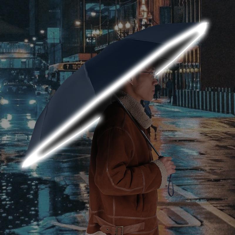 新款直销全自动十骨汽车遮阳防晒反向伞定 制logo折叠晴雨三折反