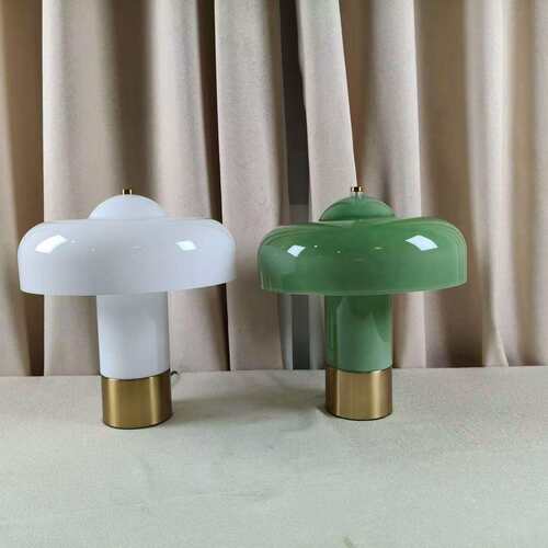 中古风台灯设计师样板间书房高级装饰灯具创意书房卧室床头蘑菇灯