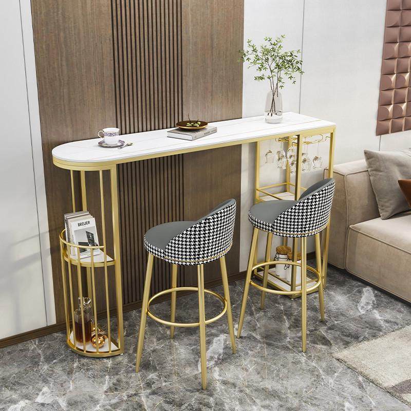 新款岩板吧台家用客厅阳台厨房餐桌隔断酒柜靠墙高脚长条桌椅轻奢,住宅家具,吧台,淘宝优惠券,粉丝福利购,淘宝优惠卷