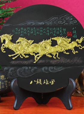 书架书柜装饰品摆件老板办公室赢办公桌开业书房礼品天下公司诚信