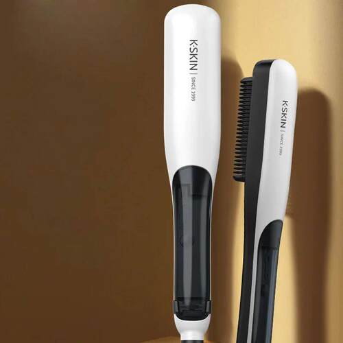 Negative Ion Steam Hair Straightener Brush Styling Comb 2In1