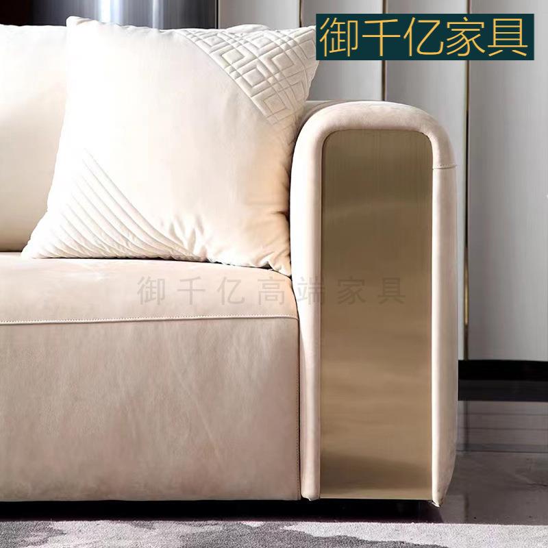 家直销轻奢YL-F027新中式三人客厅沙发厂位别墅大堂售楼处样a板房