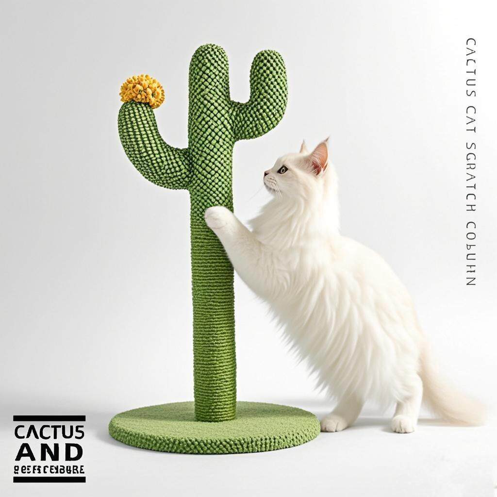 剑麻仙人掌一体玩具猫爬架猫抓柱宠物用品猫咪磨爪通天柱宠物