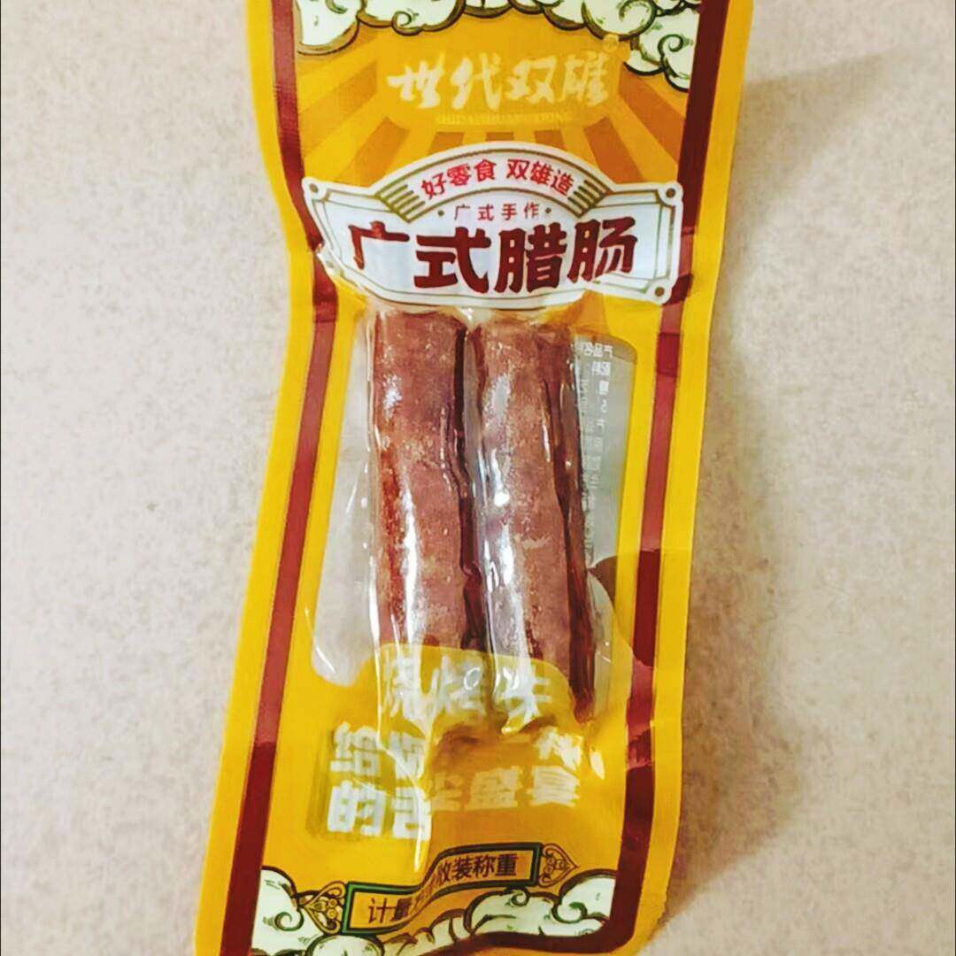 新品世代双雄广式腊肠烤肠开袋即食小香肠香辣辣肠解馋零食6根