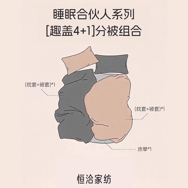 超柔全棉双层纱单独床单床笠被套枕套一对装自由搭配纯棉宿舍单品