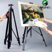 专用 多功能可伸缩初学者素描套装 马利牌手摇式 铝合金属画架支架式