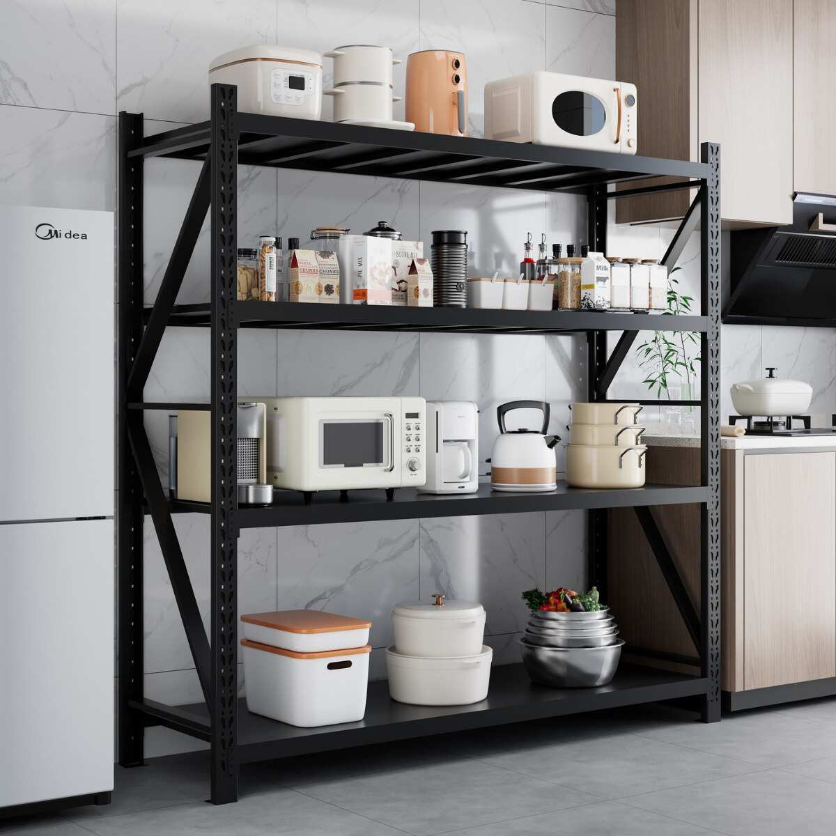 轻型置物架仓库商用阳台仓库用轻型仓储货架批发承重多功能