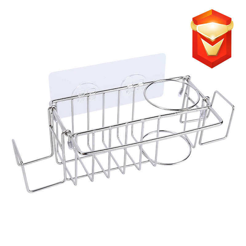 不锈钢厨房水槽收纳挂篮 水池沥水篮 百洁布海绵收纳架挂架双层,厨房/烹饪用具,厨房抽屉置物架,淘宝优惠券,粉丝福利购,淘宝优惠卷