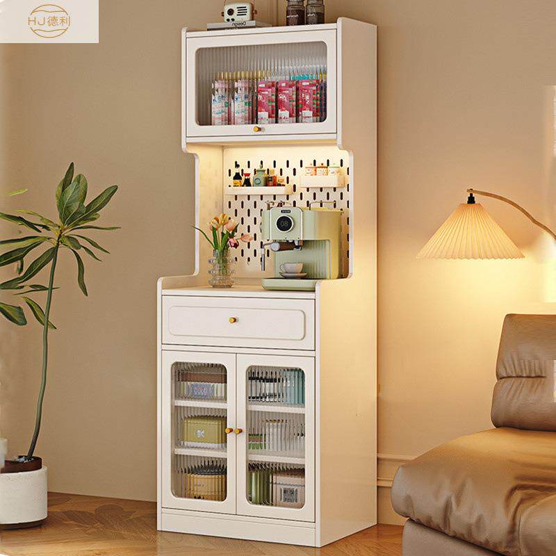 餐厅实木餐边柜小户型简约收纳储物带抽屉靠墙实木窄款加高餐边柜