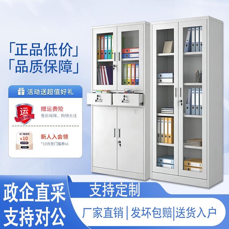 钢制文件柜器械柜铁皮凭证柜办公室柜带锁更衣储物柜室柜资料柜