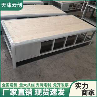 钢制单层床拘留所监室床监舍单层铁床劳改所铁床看守所监狱床