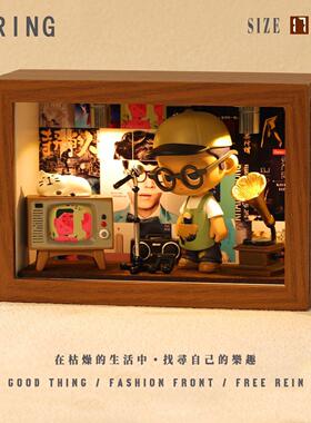 方大同专辑相框周边小纪念创意音乐造景手工礼物微缩摆件装饰手办