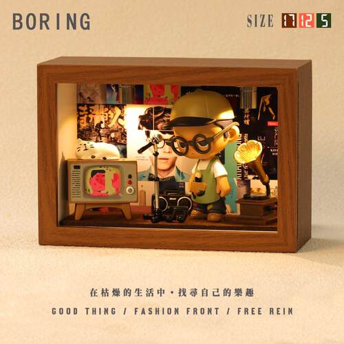 方大同专辑相框周边小纪念创意音乐造景手工礼物微缩摆件装饰手办