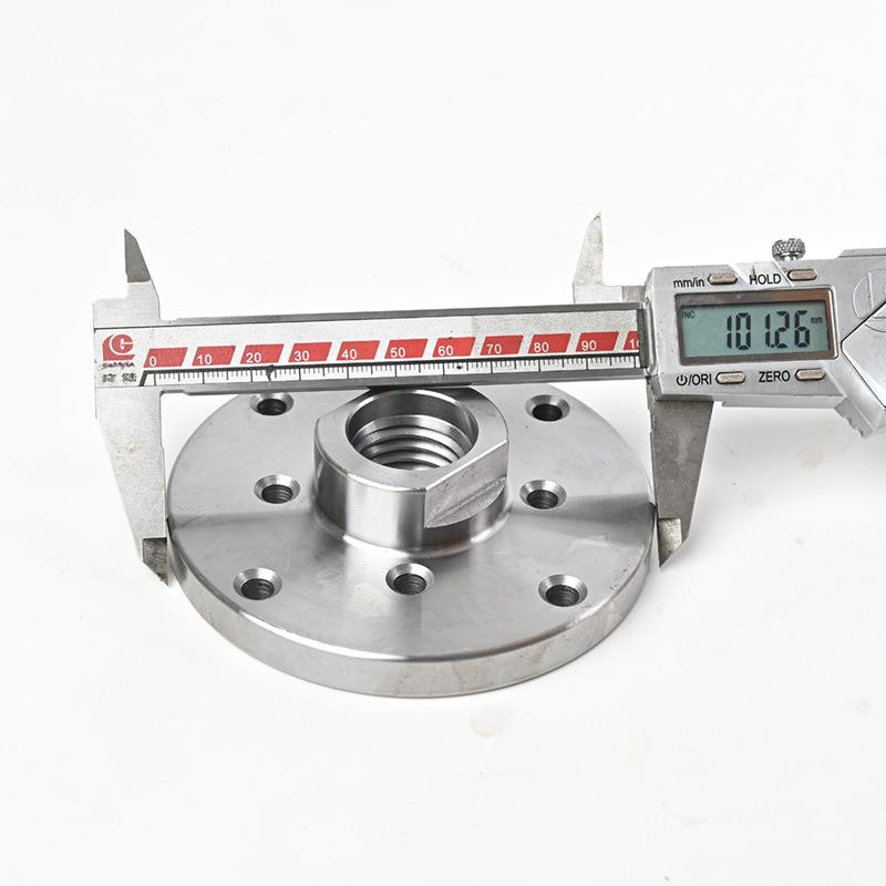 木工车床 4" 主轴花盘法兰盘 中心孔螺纹1"-8tpi(25.4mm)