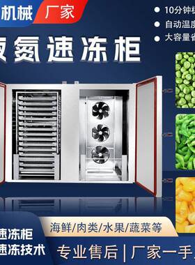 商用果蔬食品海鲜超低温液氮速冻柜榴莲香肠排骨液氮速冻机设备