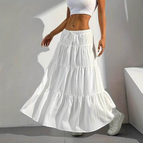 Women's New Spring Summer Plain Long Maxi Dress  Elegant