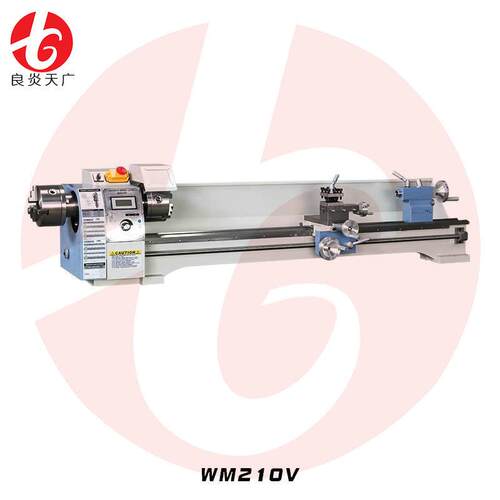 良炎天广WM210V双卡盘加长车床家用微型金属木工车床加长型小车床