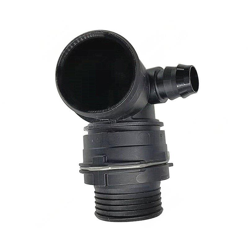 NW32大尺寸弯头公母冷却暖风水管废气管内径约38mm 塑料黑色接头