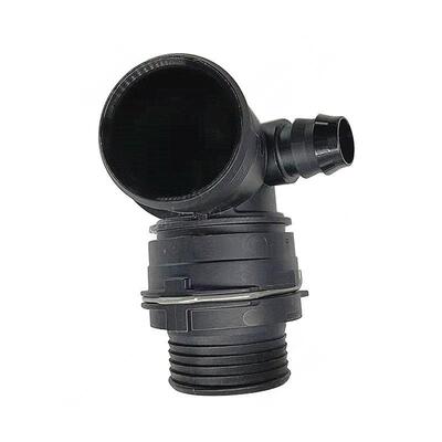 NW32大尺寸弯头公母冷却暖风水管废气管内径约38mm 塑料黑色接头
