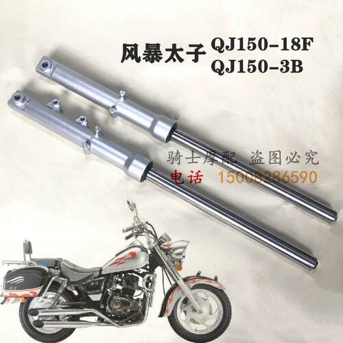 适用钱江风暴太子摩托QJ150-18F 150-3B/3F前减震前叉避震器
