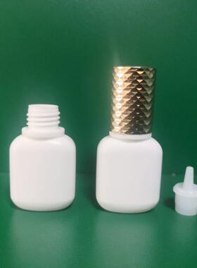 厂家直供JB410嫁接假睫毛胶水瓶8G黑胶瓶黑色UV指甲胶水瓶现货